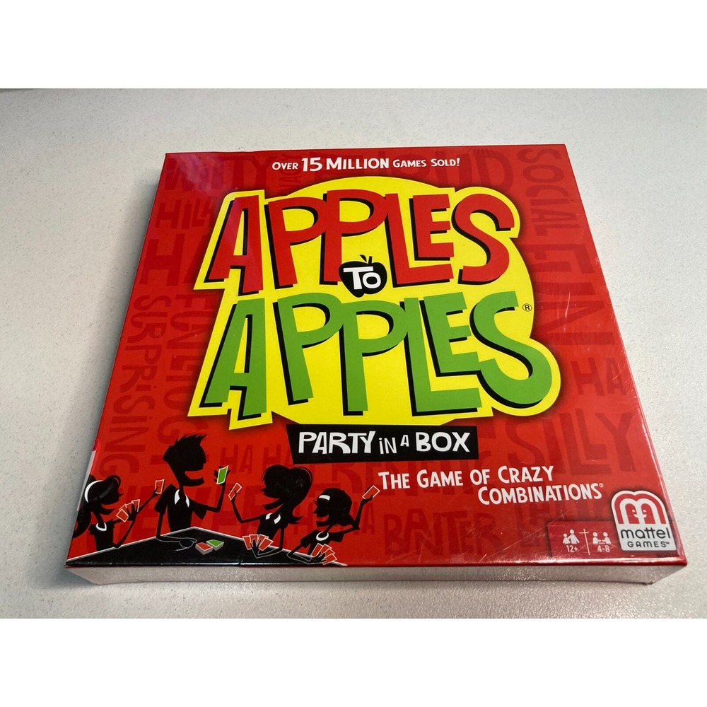 Mattel Apples to Apples Party in a Box Card Game 2013 Factory Sealed Family Fun